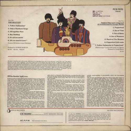The Beatles Yellow Submarine UK 英盤Stereo Yellow Submarine (Stereo 180 Gram Vinyl) - The Beatles